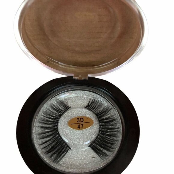 Handmade 3D Mink Lashes #47 Long Thick Eyelashes Extension 100% Real Mink - Picture 2 of 4